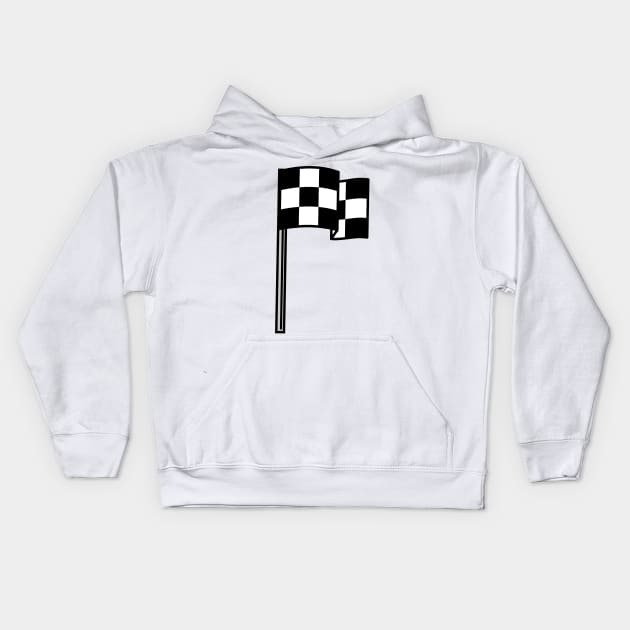 Race Flag Kids Hoodie by ShirtyLife